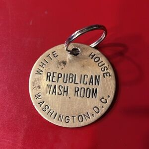 RARE White House Republican Wash Room Token Tag Vintage 1960’s